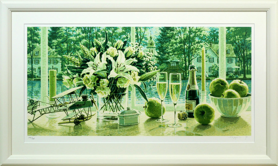 笹倉鉄平「エヴァーグリーン」シルクスクリーン版画 絵画買取・販売の