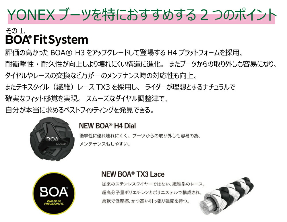 楽天市場】25-26 ヨネックス ボードブーツ エクリプション ボア ダーク