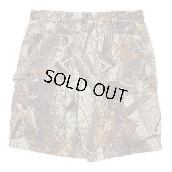 00's Carhartt リアルツリーカモ柄 ダックペインターショーツ