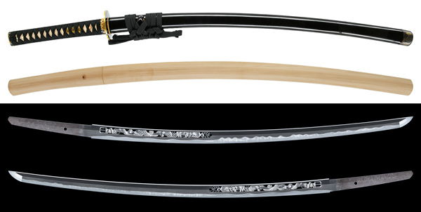 刀 粟田口近江守忠綱 附 黒呂塗鞘打刀拵（KA-070425）｜刀・日本刀の