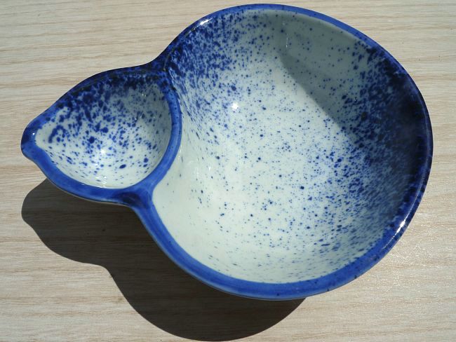 吹墨ひょうたん向付 松斎 - 京焼清水焼 松韻堂