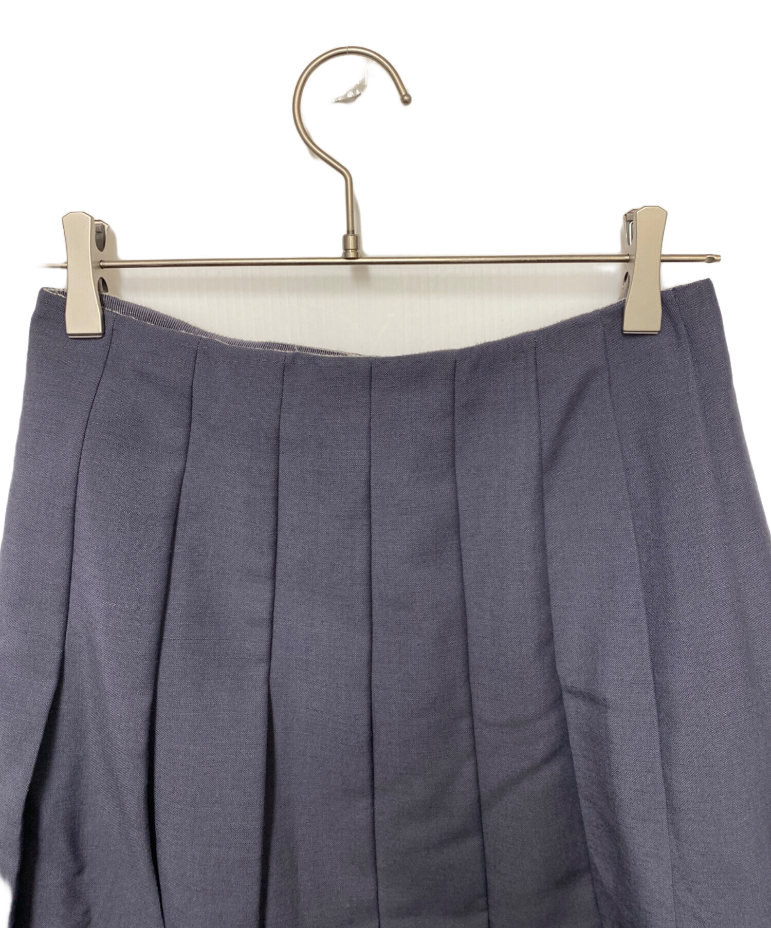 中古・古着通販】PRADA (プラダ) プリーツスカート グレー サイズ:40