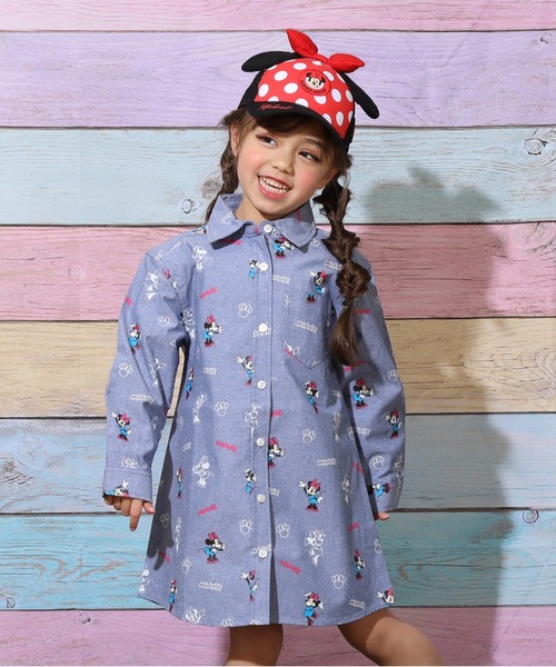 Disney（ディズニー） ワンピース 総柄シャツワンピース 9239K キッズ