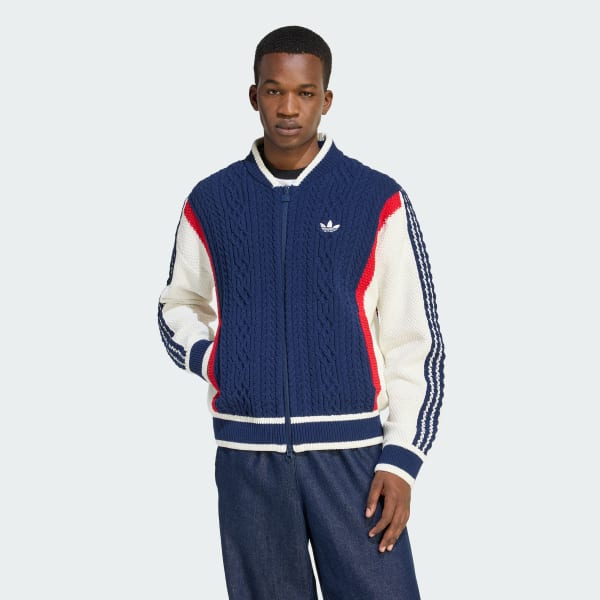 adidas RETRO REMIX CARDIGAN - Blue | Free Shipping with adiClub