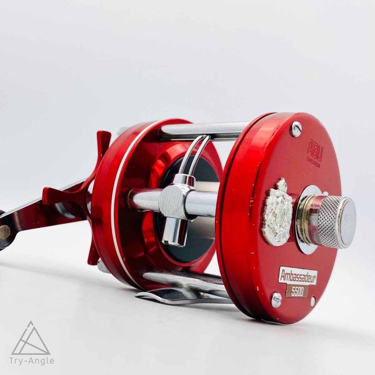 即決 極希少 80年 ABU アンバサダー 5500 チェリーレッド 整備済