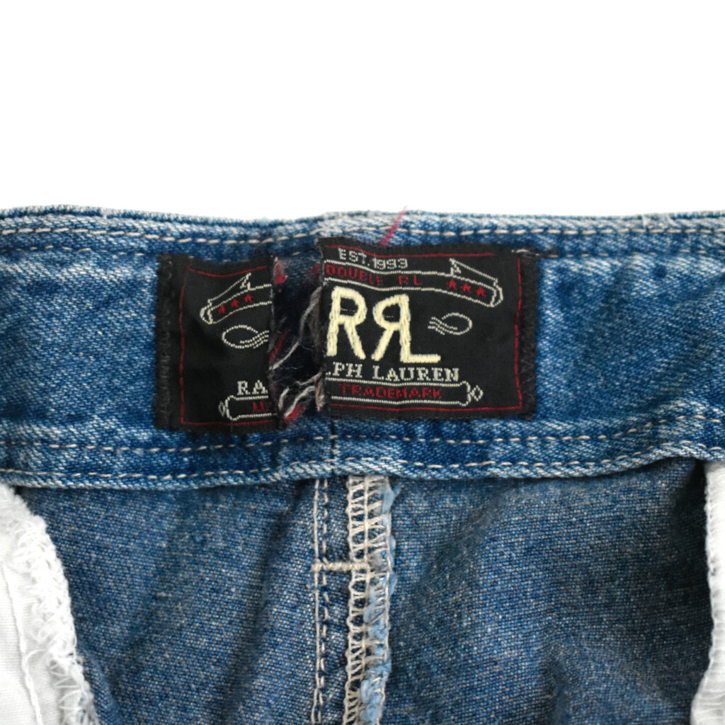 90s RRL 初期 3つ星タグ 名作 デニム カーゴパンツ 30 USA製 vintage