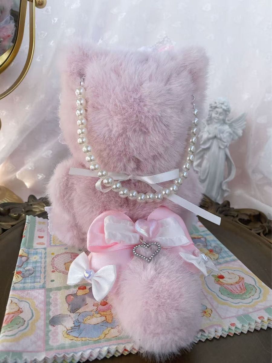 おすわりぬい服 着ぐるみ 猫耳 ピンク 10~16cm ⑧｜Yahoo!フリマ（旧