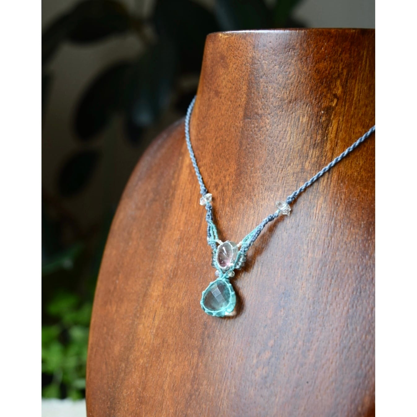 マクラメ編み § フローライト § バイカラートルマリン § マクラメ