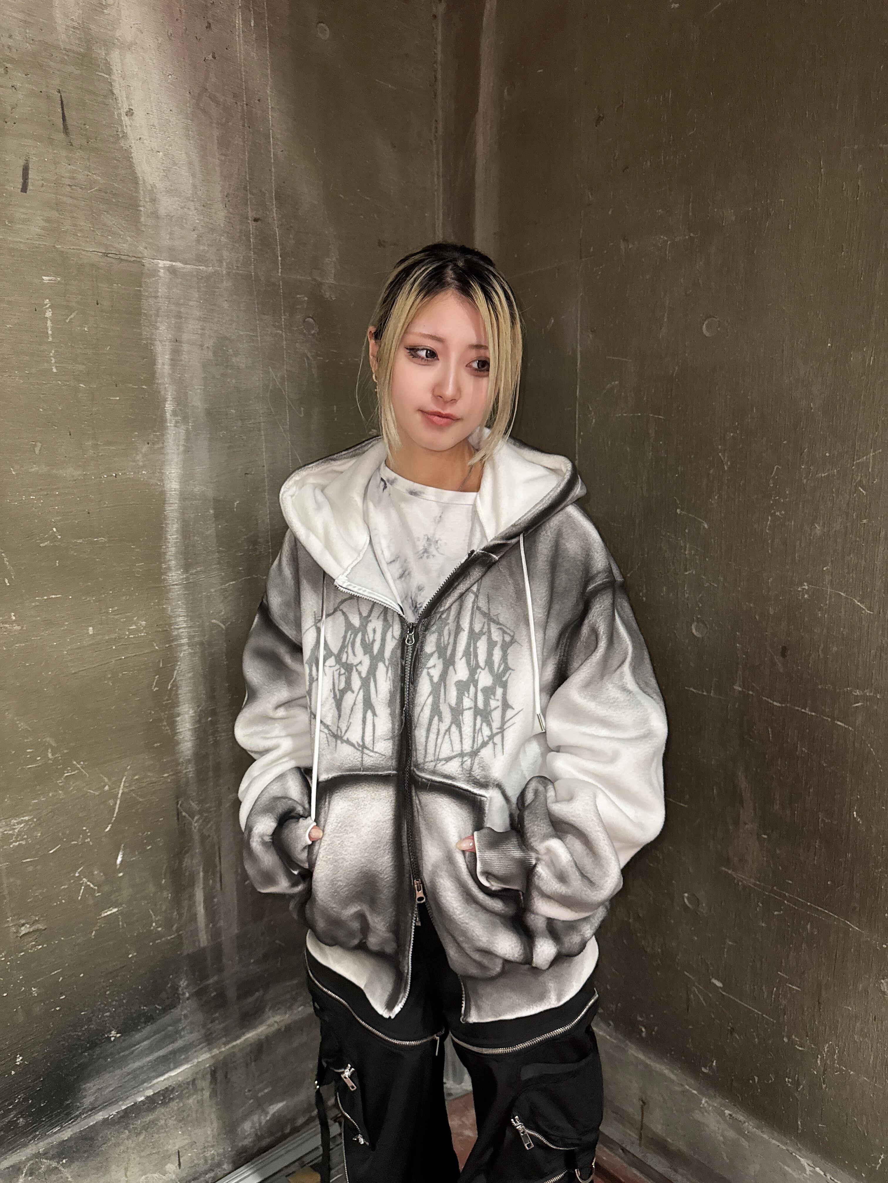 PSYNYXX 魔法陣フーディパーカー | 韓国系ユニセックスTHICC サブカル