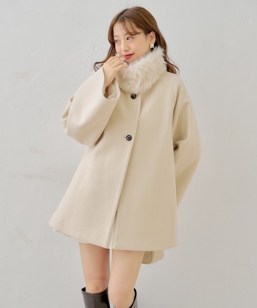 ファー取り外しケープコート（その他アウター）｜Chico（チコ）の