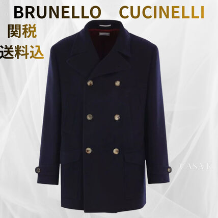 BRUNELLO CUCINELLI】ネイビー ピーコート ネイビー（紺）系 BRUNELLO
