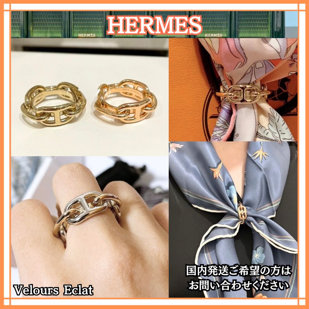 色々な使い方♪リングにも【Hermes】スカーフリング90 レガート