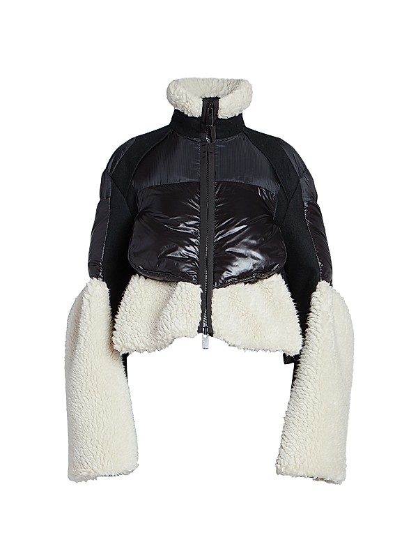 Sacai Faux Shearling Padded Blouson Jacket | Saks Fifth Avenue