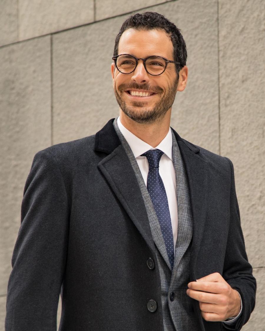 Black long Chesterfield Coat