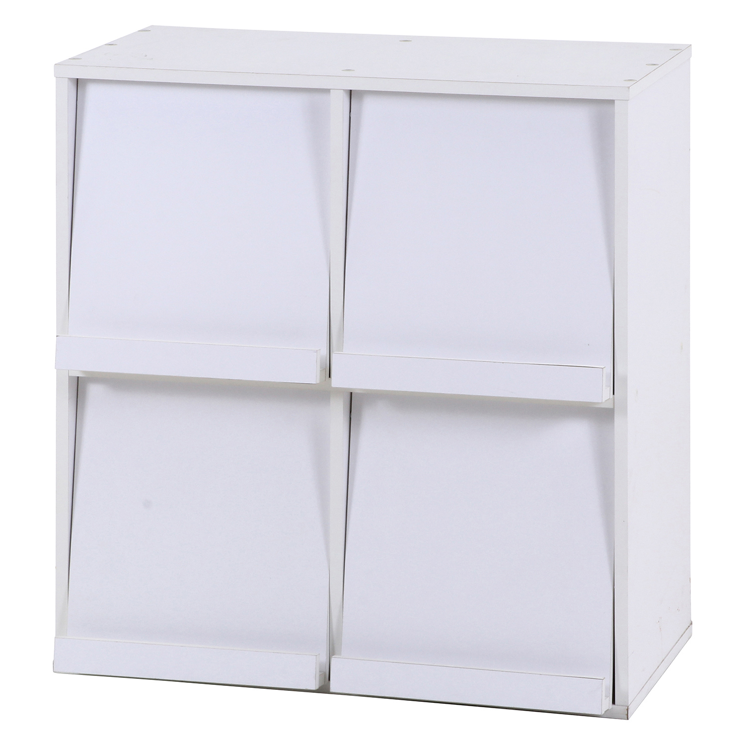 C/D:86034] ディスプレイラック 4マス ホワイト DP8085WH