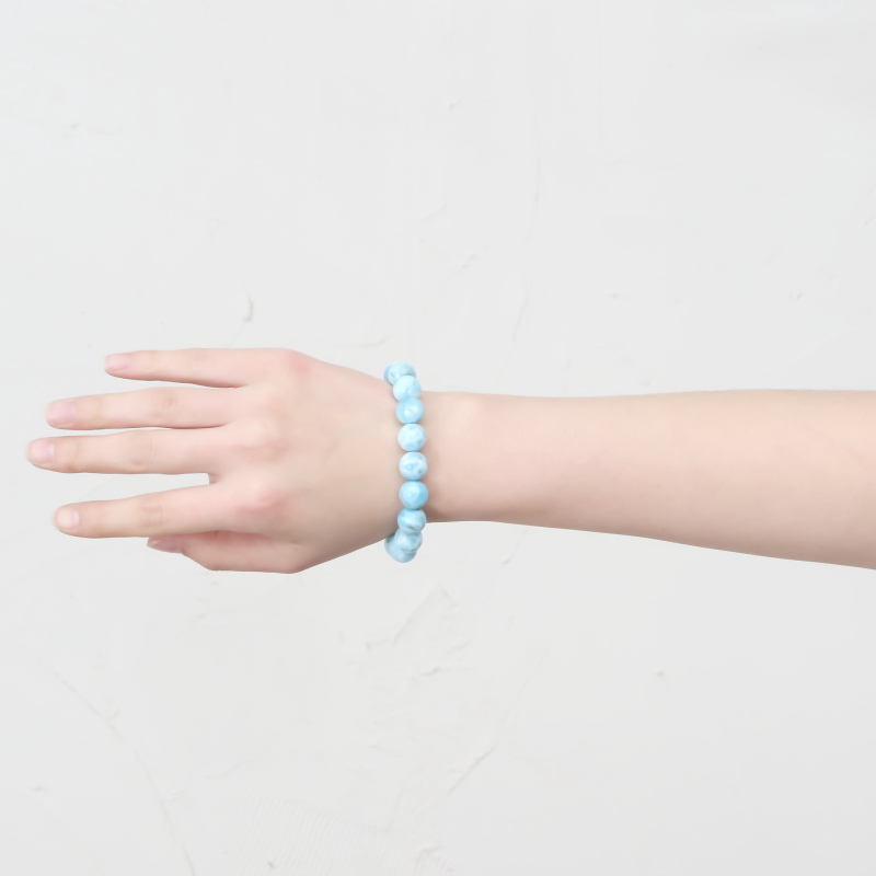 ラリマー丸玉ブレスレット 12mm｜マライカ公式通販