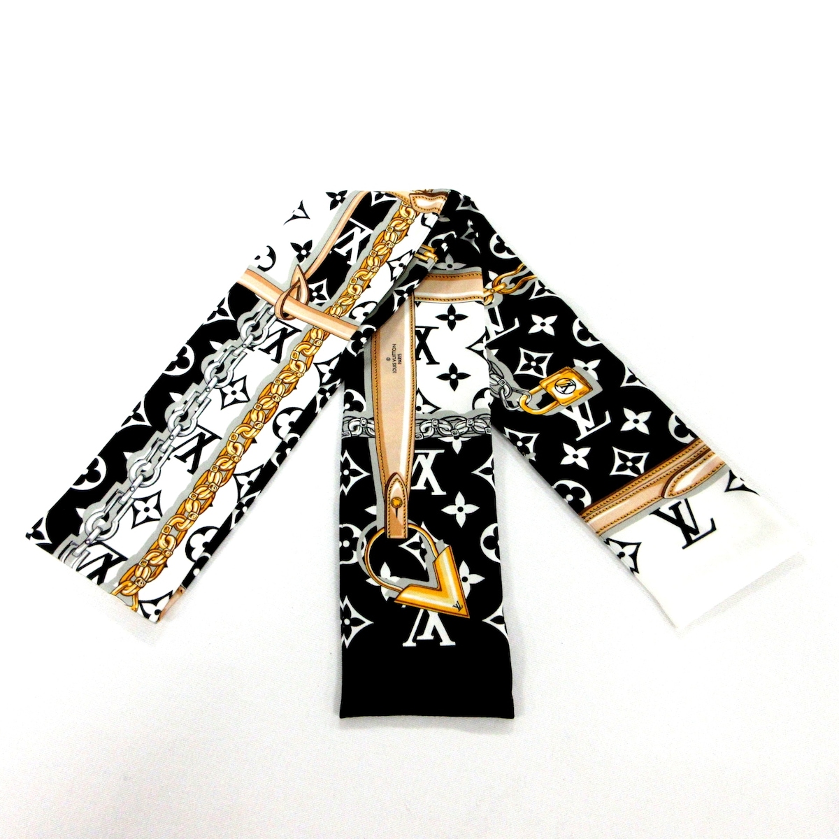 ルイヴィトン/スカーフ/ノワール/サイズ：120.0 x 8.0 cm (幅 x マチ