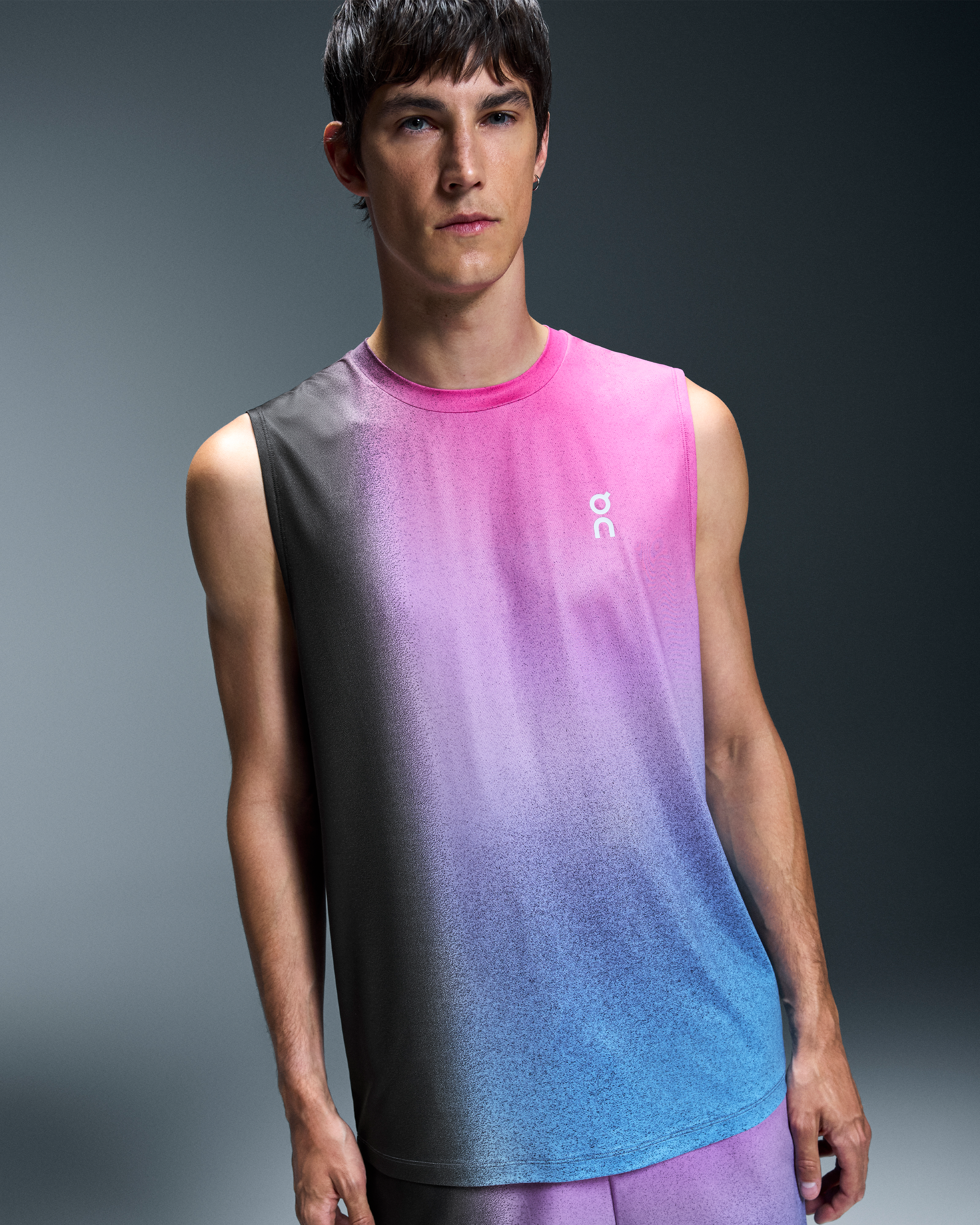 Men's Court Tank | Black & Pink | On United States