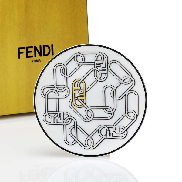 FENDI フェンディ オーロック ブレッドプレート 11cm 名前 彫刻 刻印