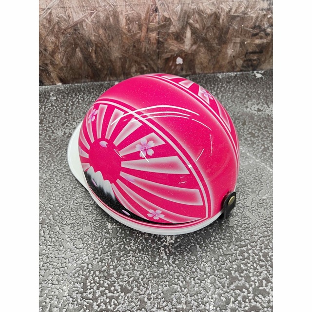 新品 送料無料 カスタムコルク半 富士日章 蛍光ピンク ラメ 白ボカシ