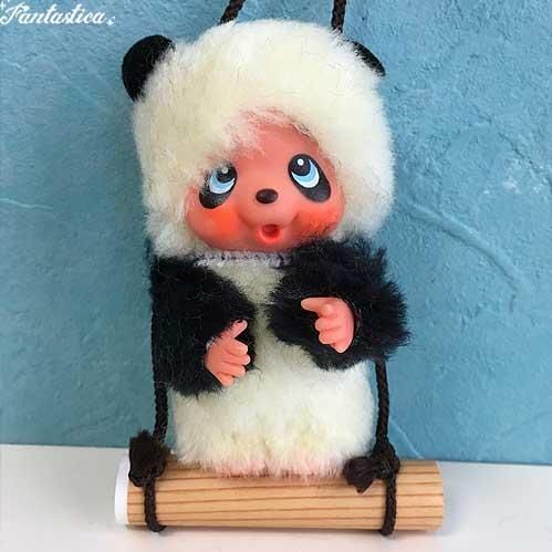 昭和レトロ】モンチッチ風パンダ・マスコット・キーチェーン サンエー