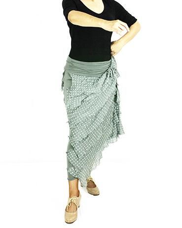 練習用ファルダParpadeo コーラル - フラメンコ衣装のマンサニージャ