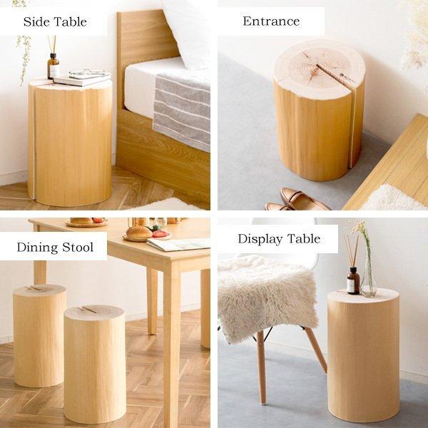 宮武製作所 スツール 丸太 チェア サイドテーブル 天然木 木製 吉野杉