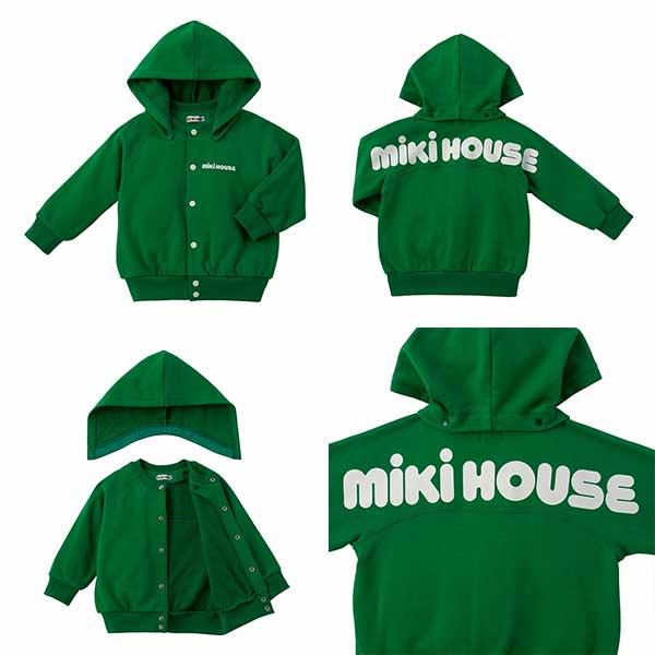 MIKI HOUSE（ミキハウス） バックロゴパーカー スウェット 長袖 フード