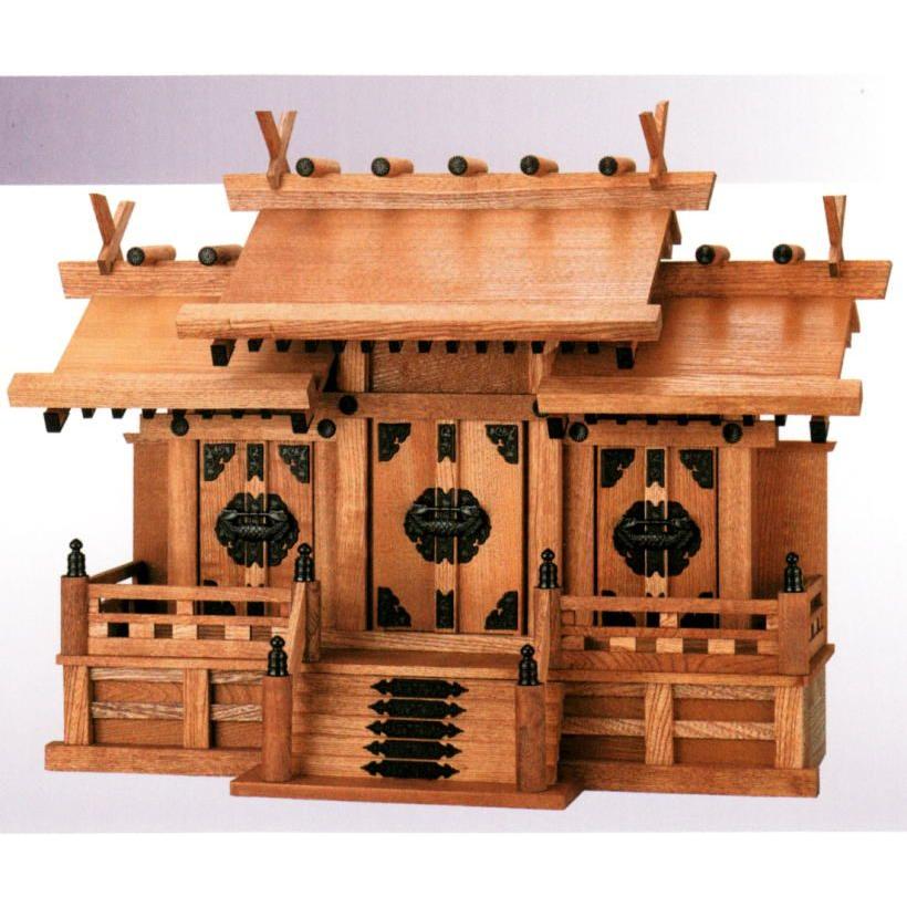 新欅（けやき色）屋根違い三社小 : ハセガワ仏壇 - 通販 - Yahoo