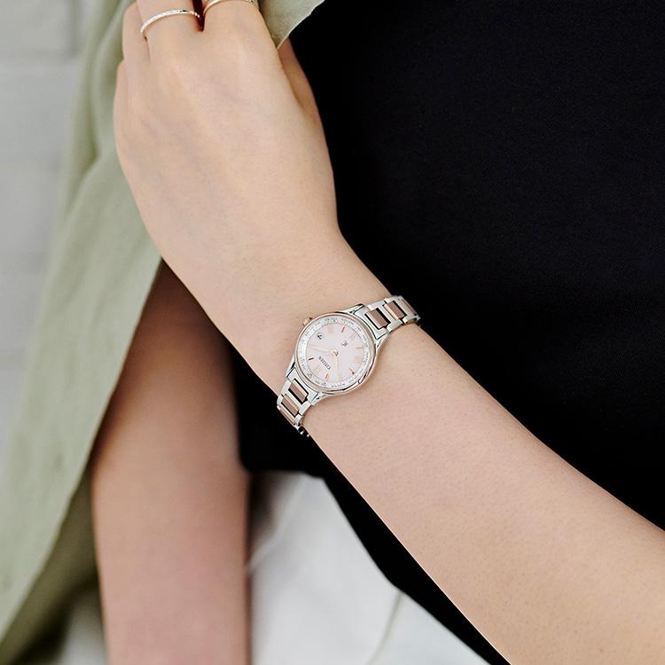 XC クロスシー xC EC1165-51W シチズン CITIZEN 電波ソーラー サクラ