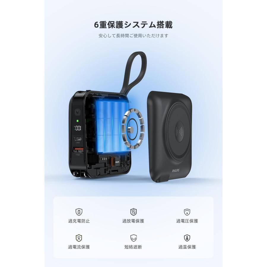 Philips(フィリップス) モバイルバッテリーコンセント一体型 15000mAh