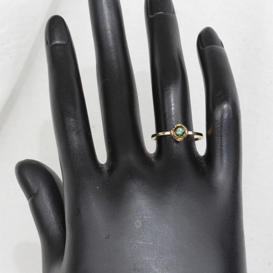 GUCCI（グッチ） インターロッキングリング 13.5号 K18YG グリーン