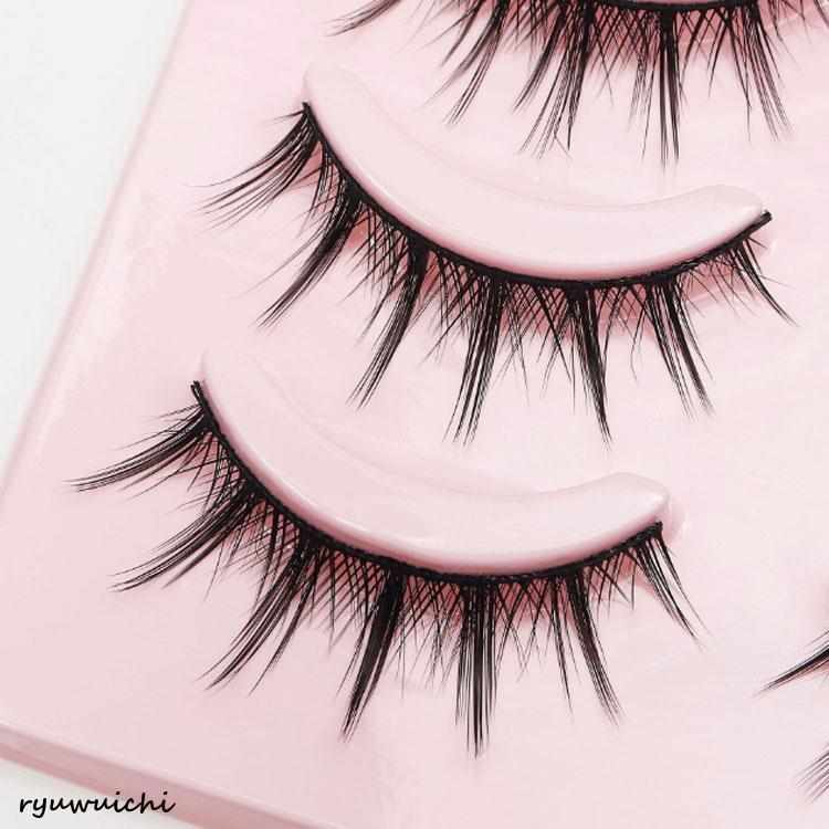 つけまつげ 10ペア入り ナチュラル アイラッシュ 上まつ毛用 つけ