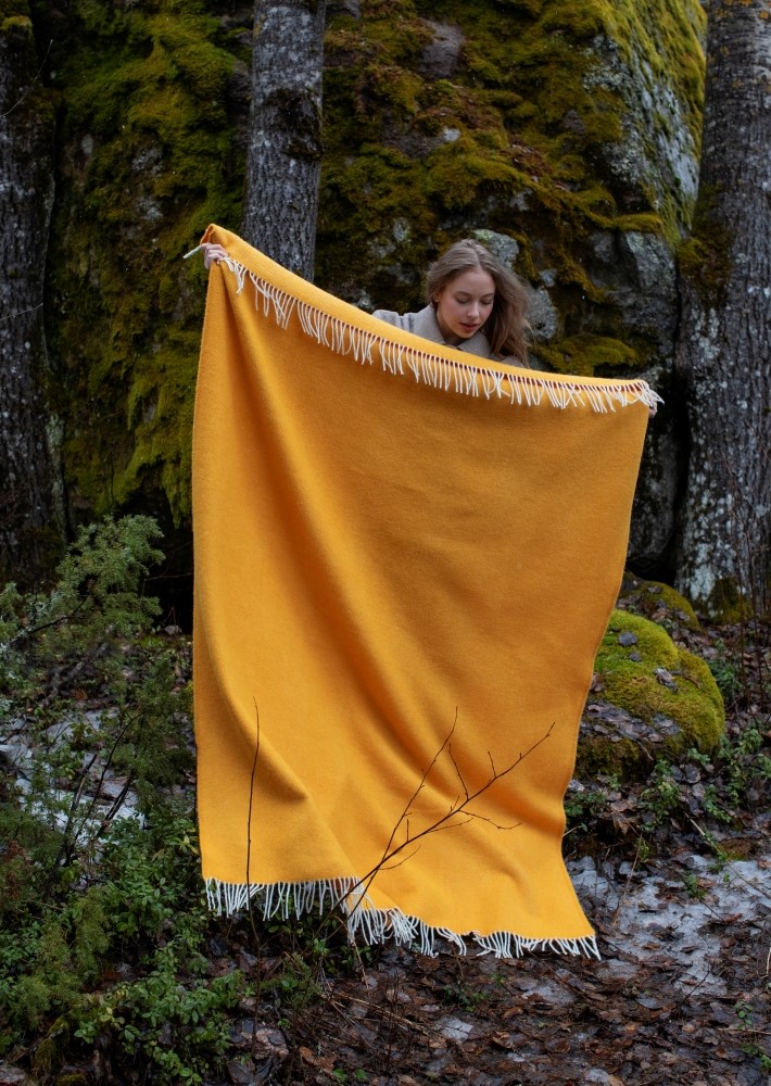 ARVO wool blanket 130×180+fringes – LAPUAN KANKURIT（ラプアン