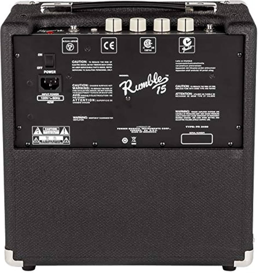 Amazon.co.jp: Fender Rumble 15 低音コンボアンプバンドル 計器