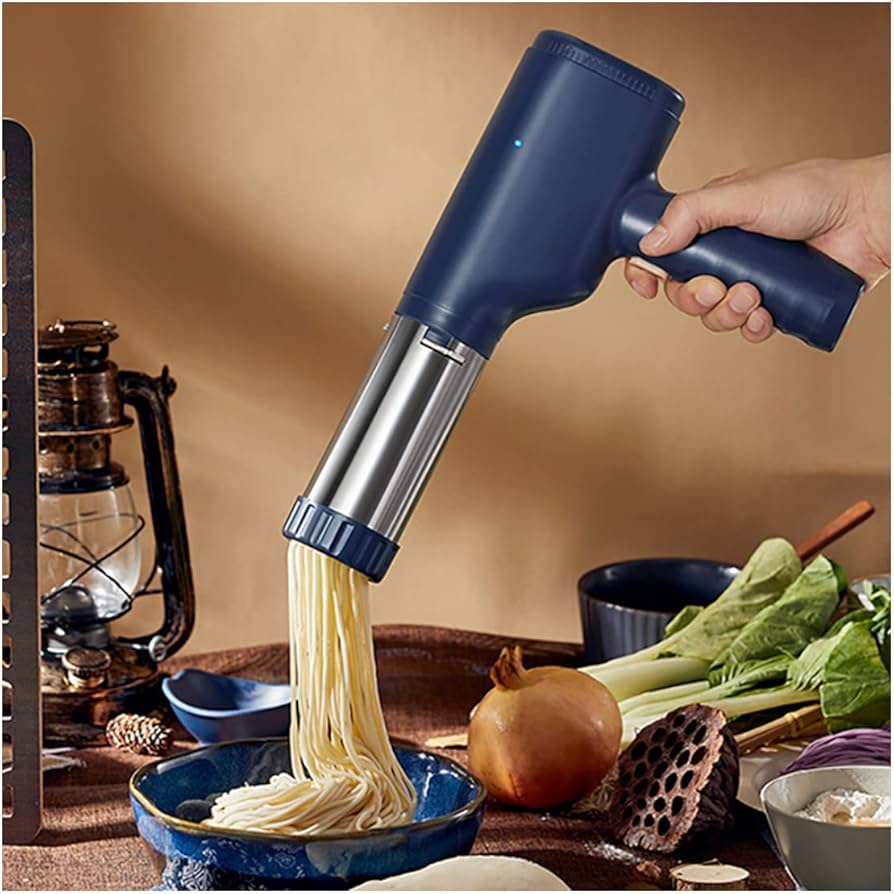 Amazon | ハンドヘルドパスタマシン製麺機 電気麺プレス機自動電気