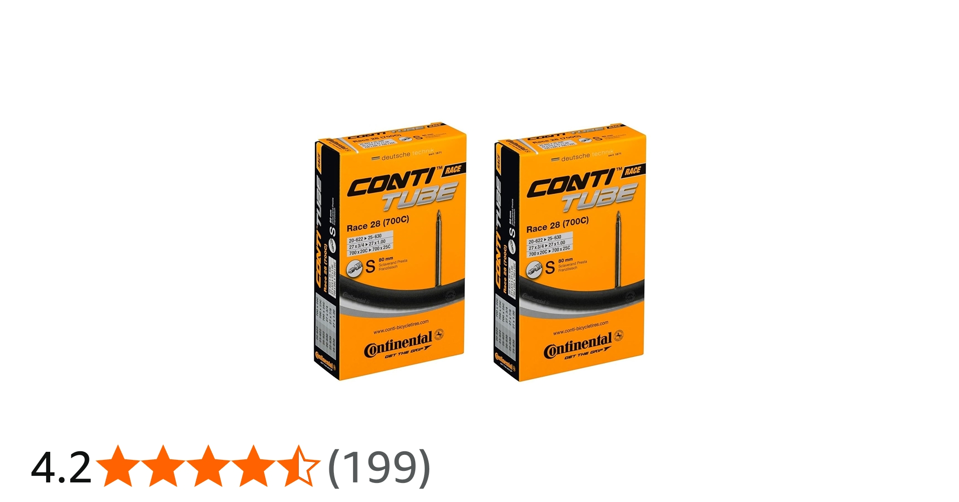 Amazon.co.jp: 2本入り Continental (コンチネンタル) Race 28 20/25