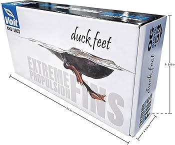 Amazon.com : Voit Long Floating Rubber Fins, Duck Feet Fins