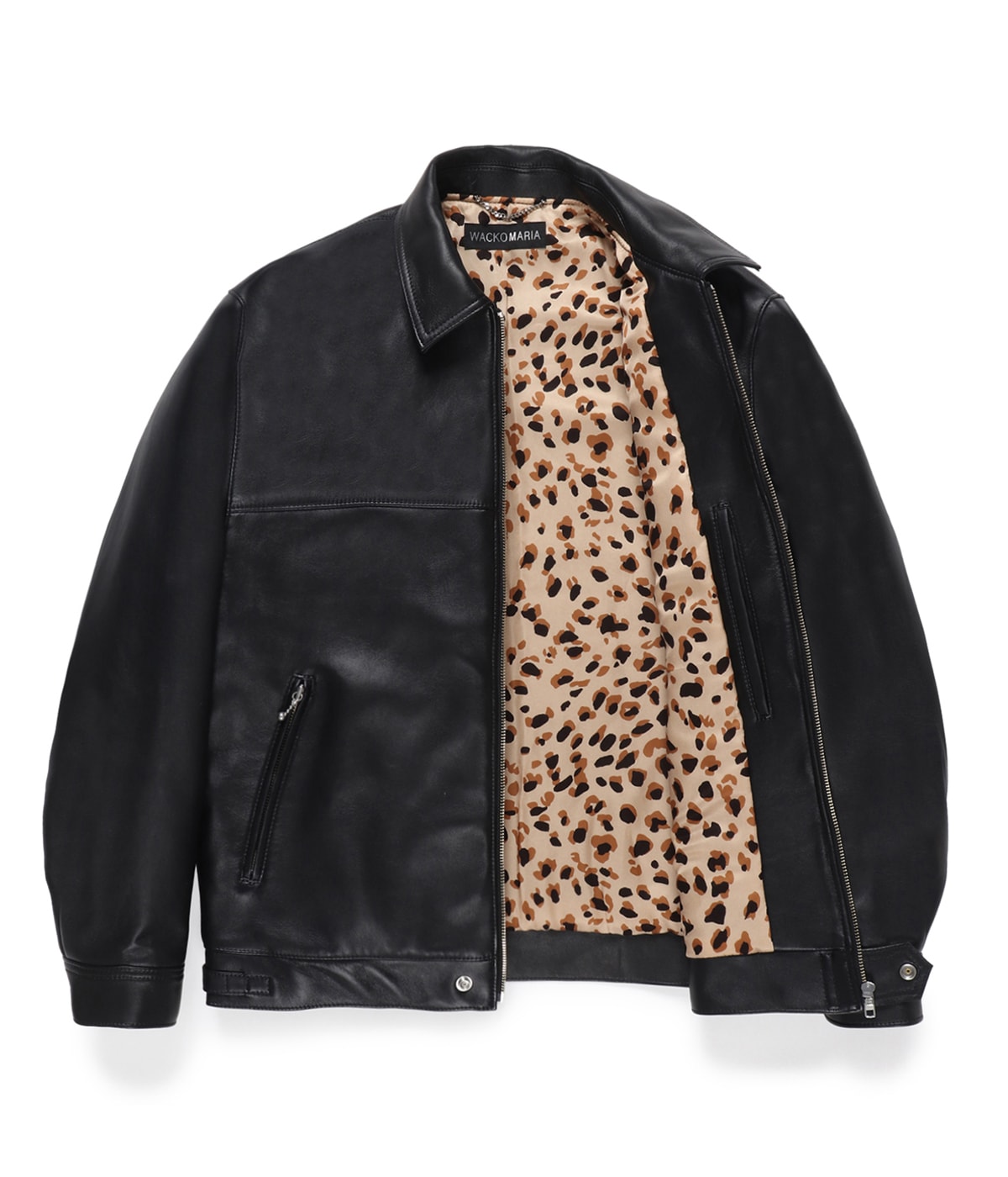 LEATHER SINGLE RIDERS JACKET (TYPE-2)【BLACK】｜WACKO MARIA