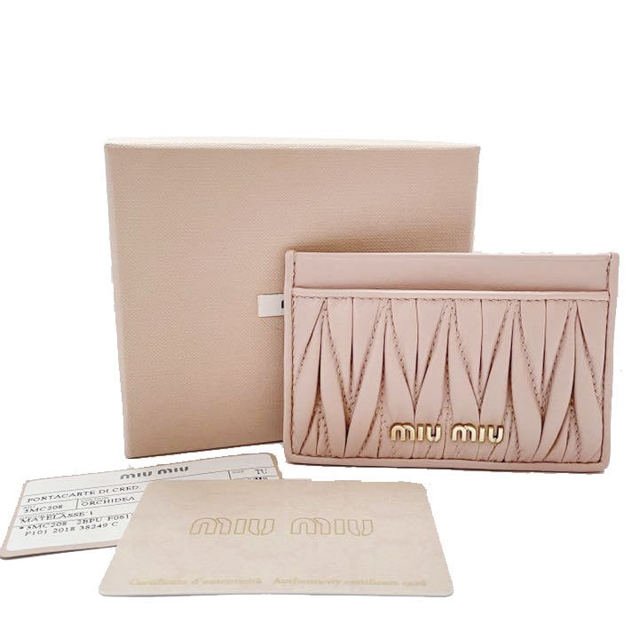 MIUMIU ミュウミュウ マテラッセ カードケース パスケース 名刺入れ