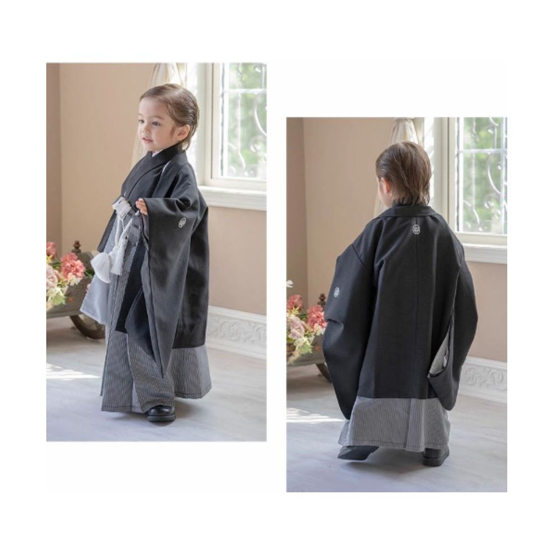 キャサリンコテージ Catherine Cottage 男の子羽織袴セット （黒[BK