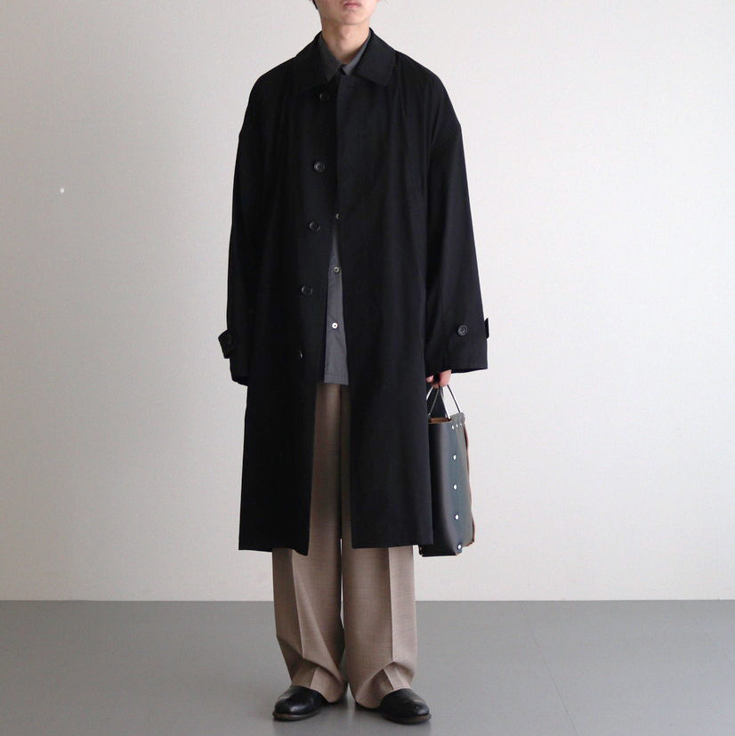 Solotex Twill Oversized Coat #BLACK [GU243-10328B] – ciacura