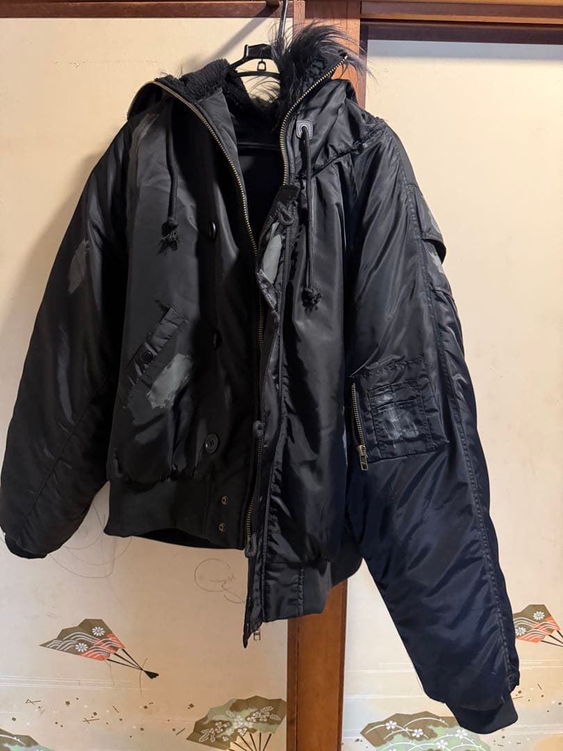 PROJECT G/R プロジェクトジーアール ブラックジャケット フード付き PROJECT G/R プロジェクトジーアール ブラックジャケット フード付き