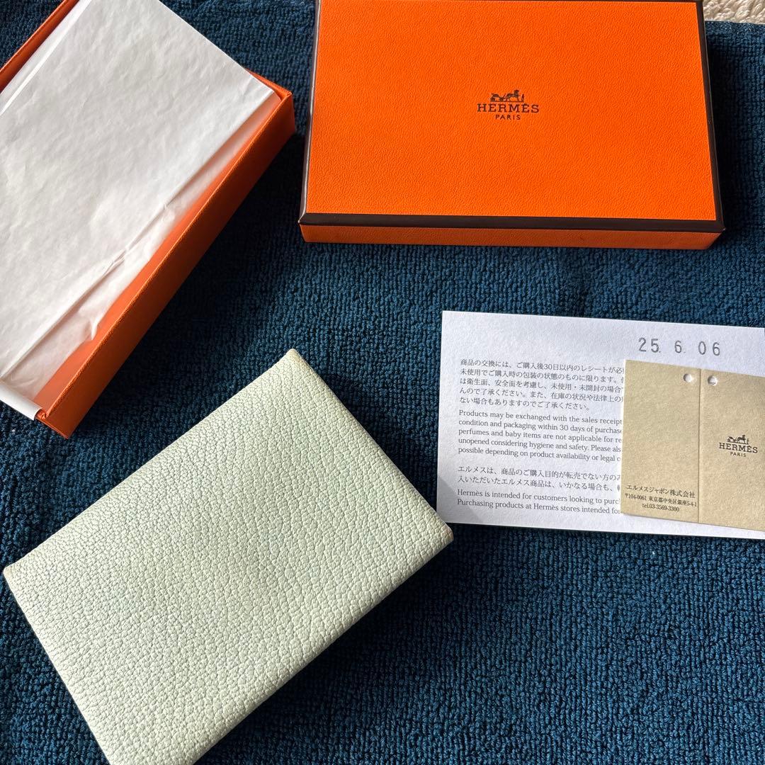 HERMES ガルヴィ　デュオ　ヴェールフィズ エルメス カルヴィ デュオ ヴェルソ ゴールド/ヴェールフィズ ヴォー