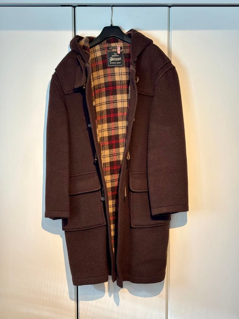 グローバーオール Gloverall ブラウン ダッフルコート メンズＬサイズ Gloverall（グローバーオール） 15%OFFクーポンセール 【利用期間 2/22