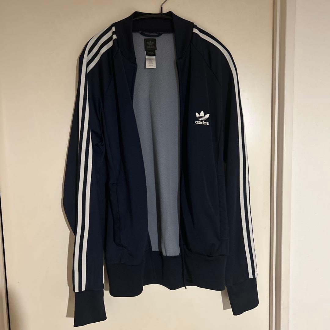adidas atp トラックジャケット ジャージ 90s 刺繍ロゴ ネイビー