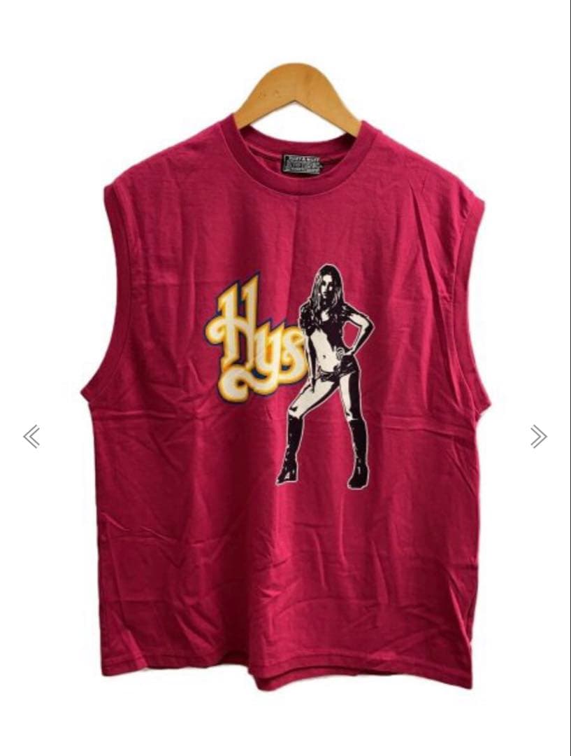 即完売　HYSTERIC GLAMOUR ノースリーブ HYSTERIC GLAMOUR - FLYING V ノースリーブTシャツ / ホワイト | Tempt