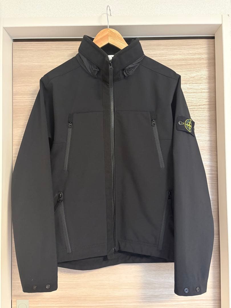 ジャケット・アウター STONE  SOFT SHELL R STONE ISLAND Soft Shell-R Hooded Jacket 'Olive Green' 741540727-V0058