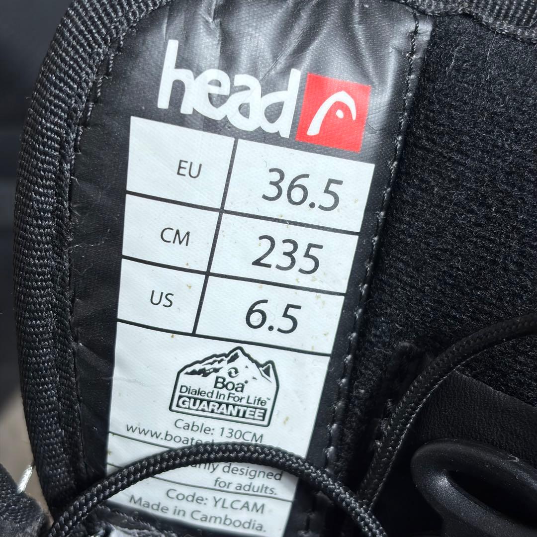 極美品 HEAD GALORE BOA ブラック 23.5cm ボアシステム