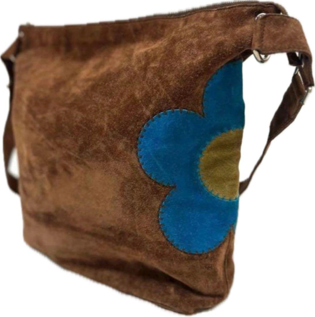 CELINE セリーヌ 総スエード フローラル ショルダーバッグ CELINE セリーヌ 総スエード フローラル ショルダーバッグ